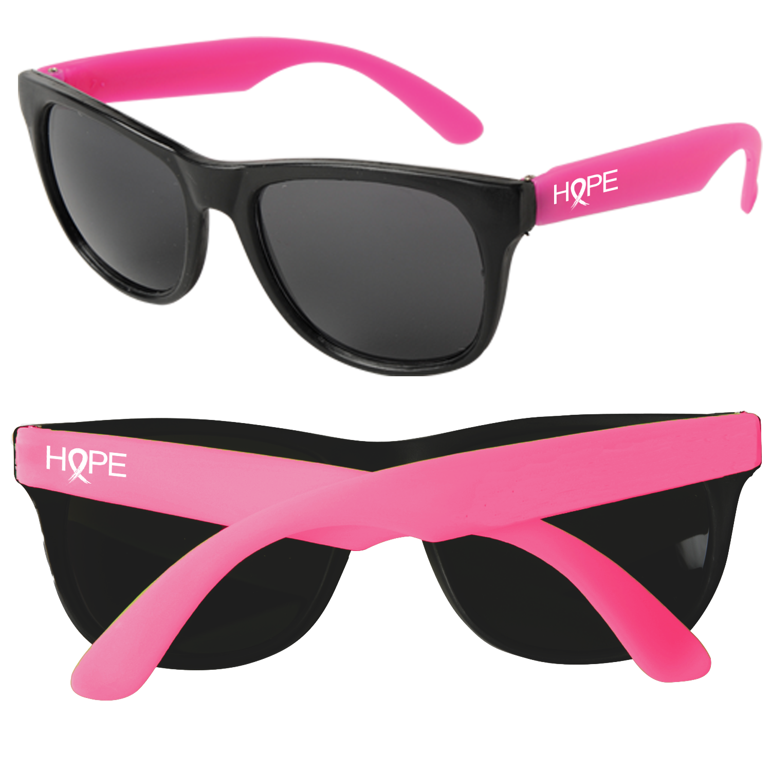 Neon store frame sunglasses