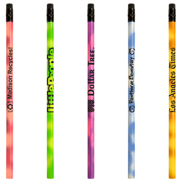 Mood Pencil With Colored Erasers Imprinted