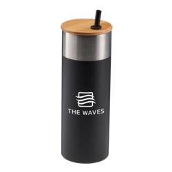 Wave my wave 20oz. double wall stainless steel water bottle w copper lining