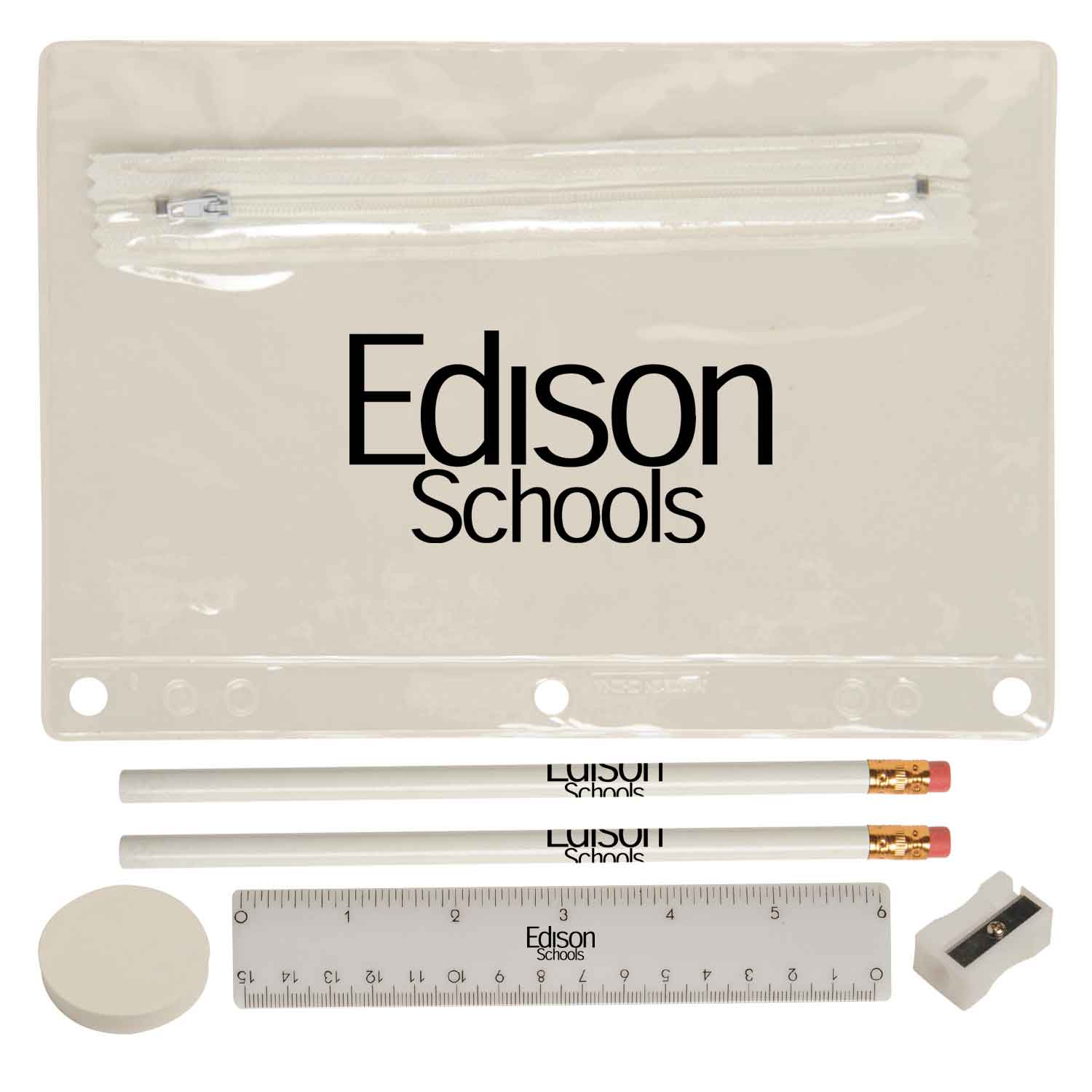 Translucent Deluxe School Kit-Imprinted Contents