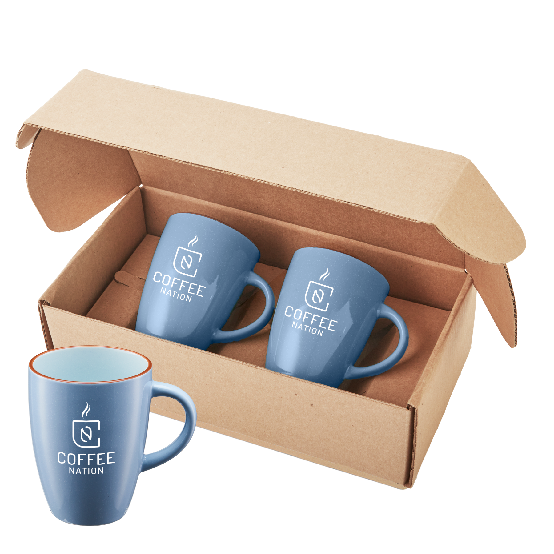 12 oz. Pacific Ceramic Mugs Gift Set