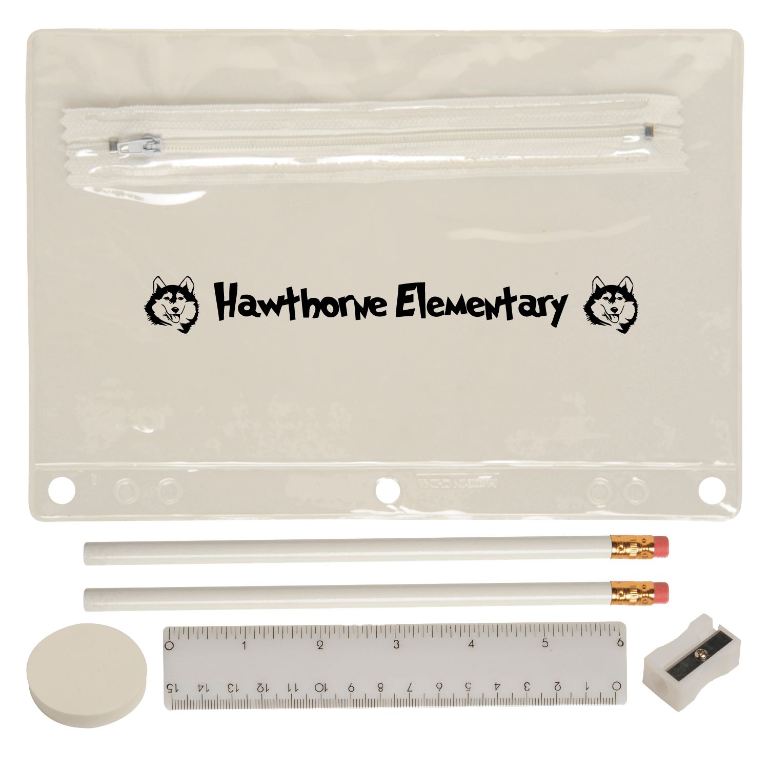 Translucent Deluxe School Kit-Blank Contents